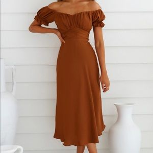 HelloMolly Sky Child Maxi Dress Chocolate